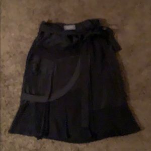 Black skirt with lacy side tie